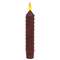 Burnt Burgundy Vintage Twist Flicker Flame Timer Taper, 6.25"