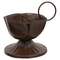 Rusty Look Metal Urn Bowl Taper Holder